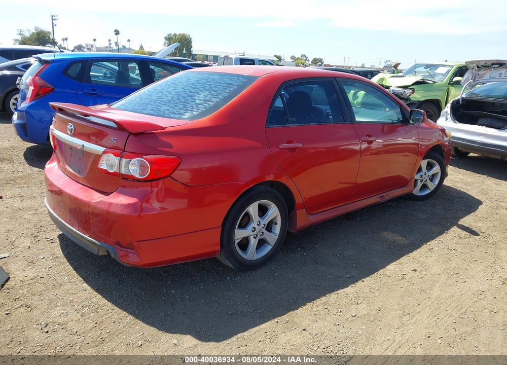 2012 TOYOTA COROLLA S VIN: 5YFBU4EE5CP064246