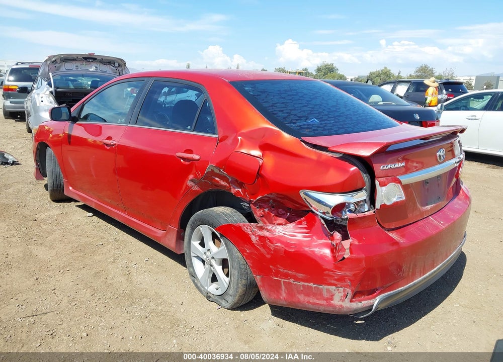 2012 TOYOTA COROLLA S VIN: 5YFBU4EE5CP064246