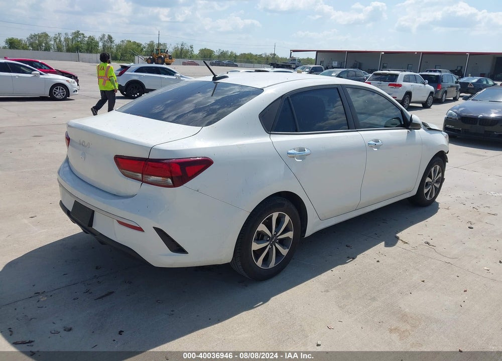 2022 KIA RIO S VIN: 3KPA24AD9NE495580