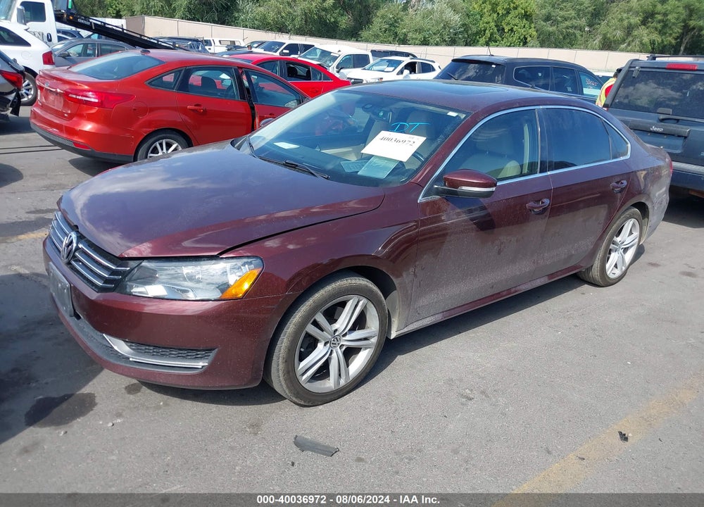 2014 VOLKSWAGEN PASSAT 1.8T SE VIN: 1VWBT7A36EC084670