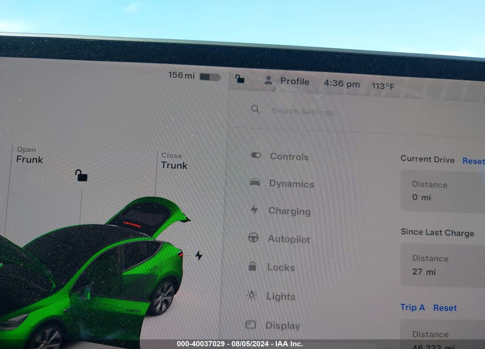 2021 TESLA MODEL Y VIN: 5YJYGDEEXMF204161