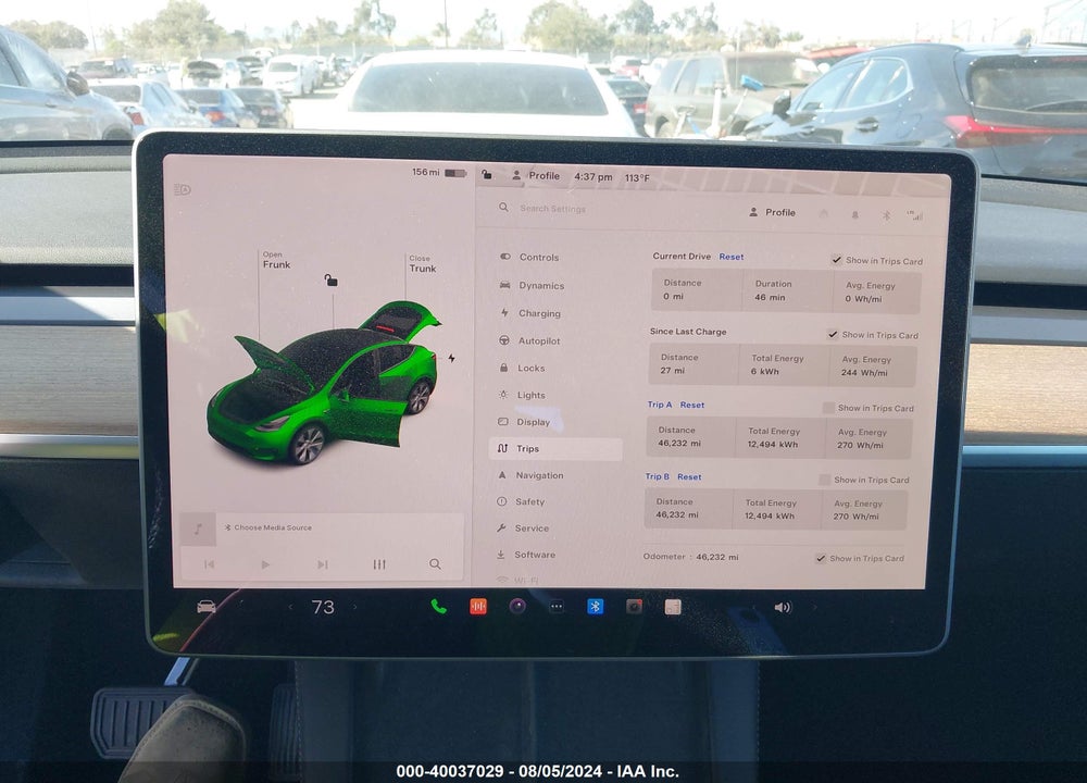 2021 TESLA MODEL Y VIN: 5YJYGDEEXMF204161