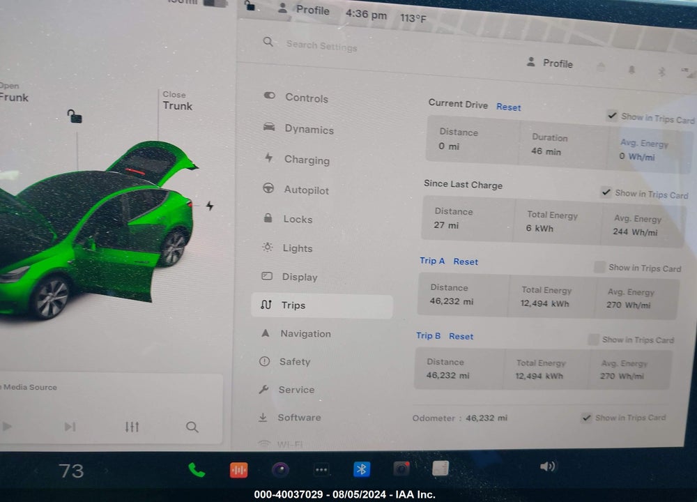 2021 TESLA MODEL Y VIN: 5YJYGDEEXMF204161