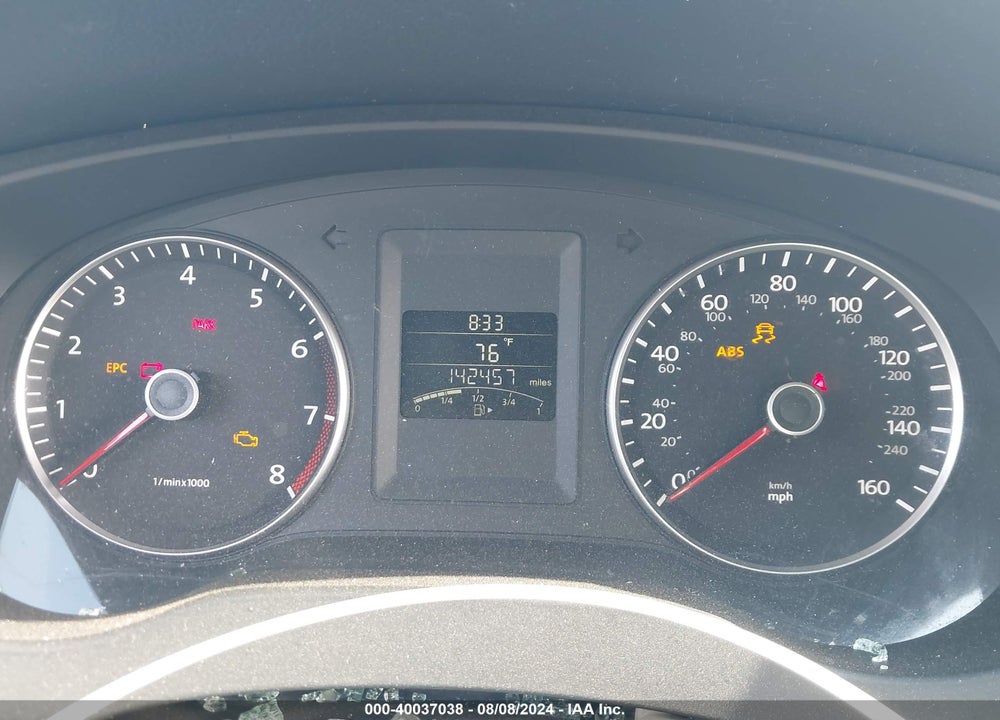 2012 VOLKSWAGEN JETTA 2.5L SE VIN: 3VWBP7AJ0CM342308