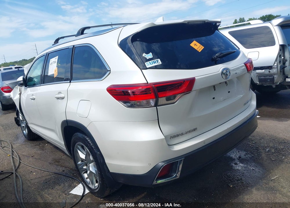 2017 TOYOTA HIGHLANDER LIMITED VIN: 5TDDZRFH9HS384040