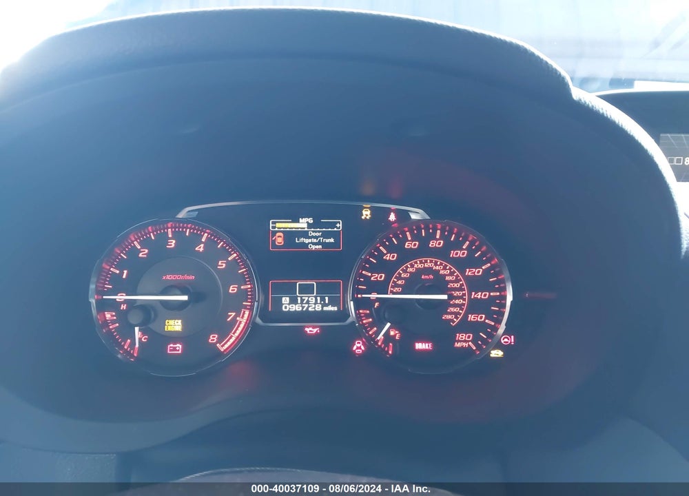 2017 SUBARU WRX PREMIUM VIN: JF1VA1E62H9822320
