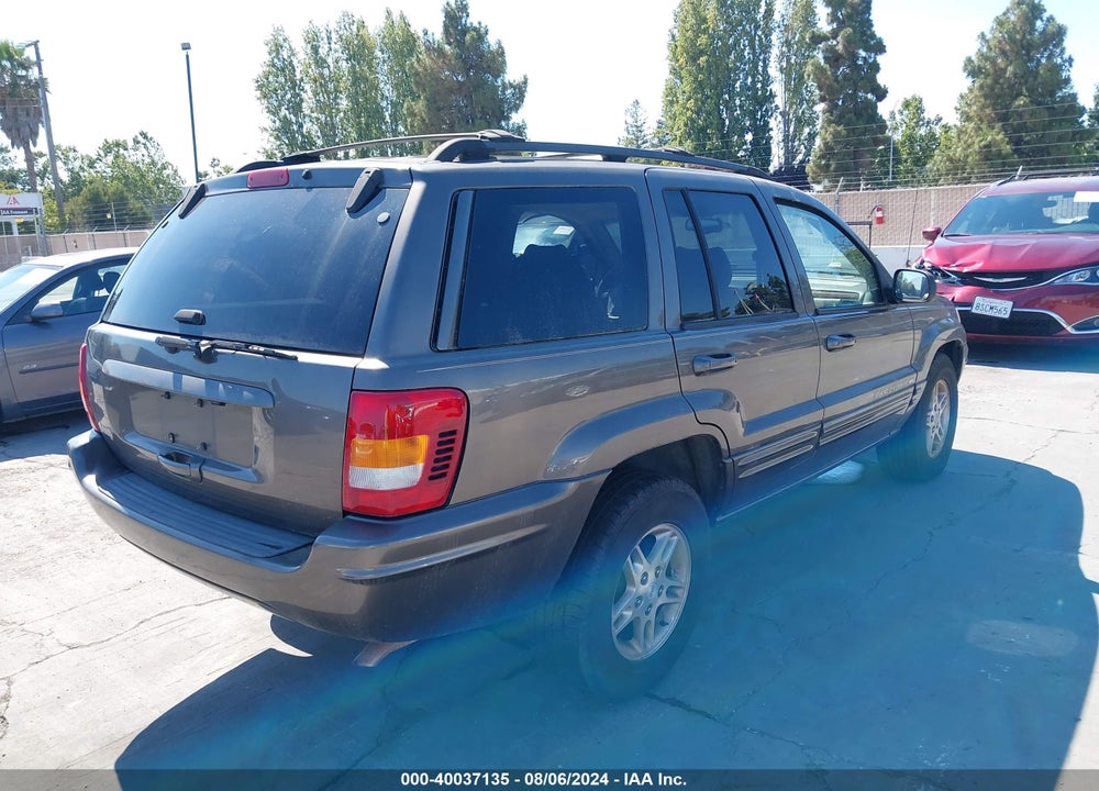 1999 JEEP GRAND CHEROKEE LIMITED VIN: 1J4G268S3XC780581
