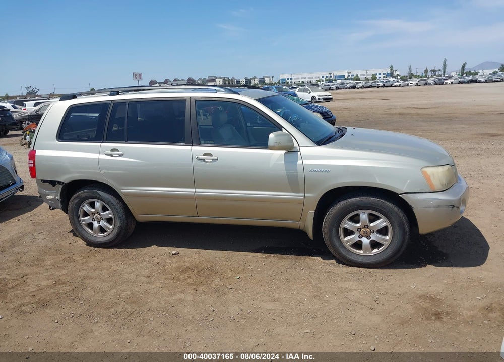 2003 TOYOTA HIGHLANDER LIMITED V6 VIN: JTEGF21A130099122