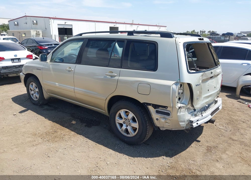 2003 TOYOTA HIGHLANDER LIMITED V6 VIN: JTEGF21A130099122