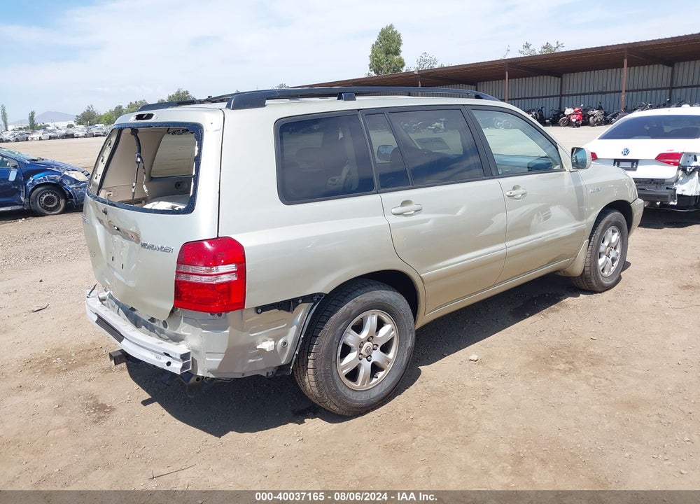 2003 TOYOTA HIGHLANDER LIMITED V6 VIN: JTEGF21A130099122