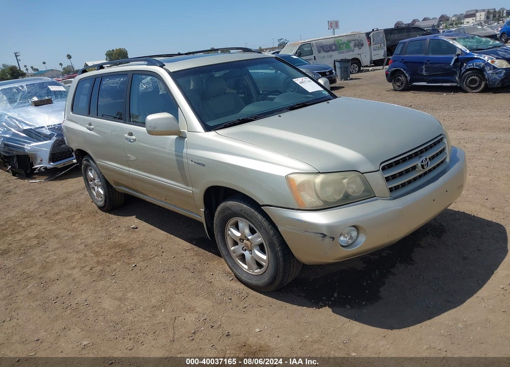 2003 TOYOTA HIGHLANDER LIMITED V6 VIN: JTEGF21A130099122