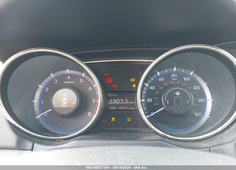 2012 HYUNDAI SONATA GLS VIN: 5NPEB4AC2CH420589
