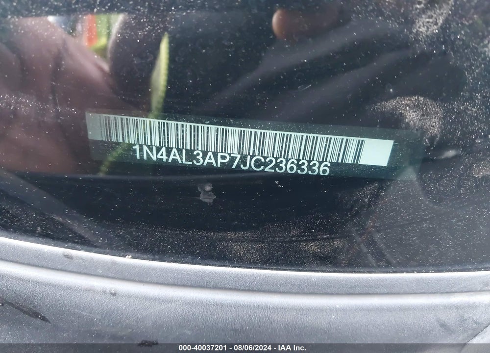 2018 NISSAN ALTIMA 2.5 S VIN: 1N4AL3AP7JC236336