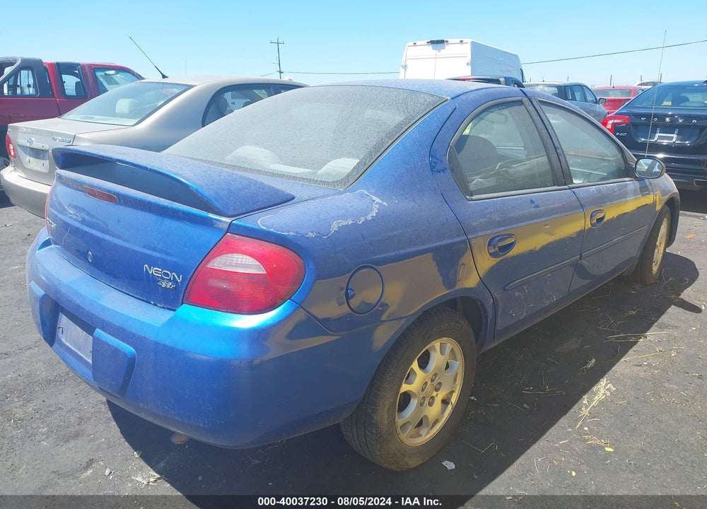 2004 DODGE NEON SXT VIN: 1B3ES56CX4D545038