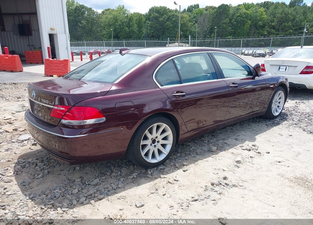 2006 BMW 750LI VIN: WBAHN83596DT63938