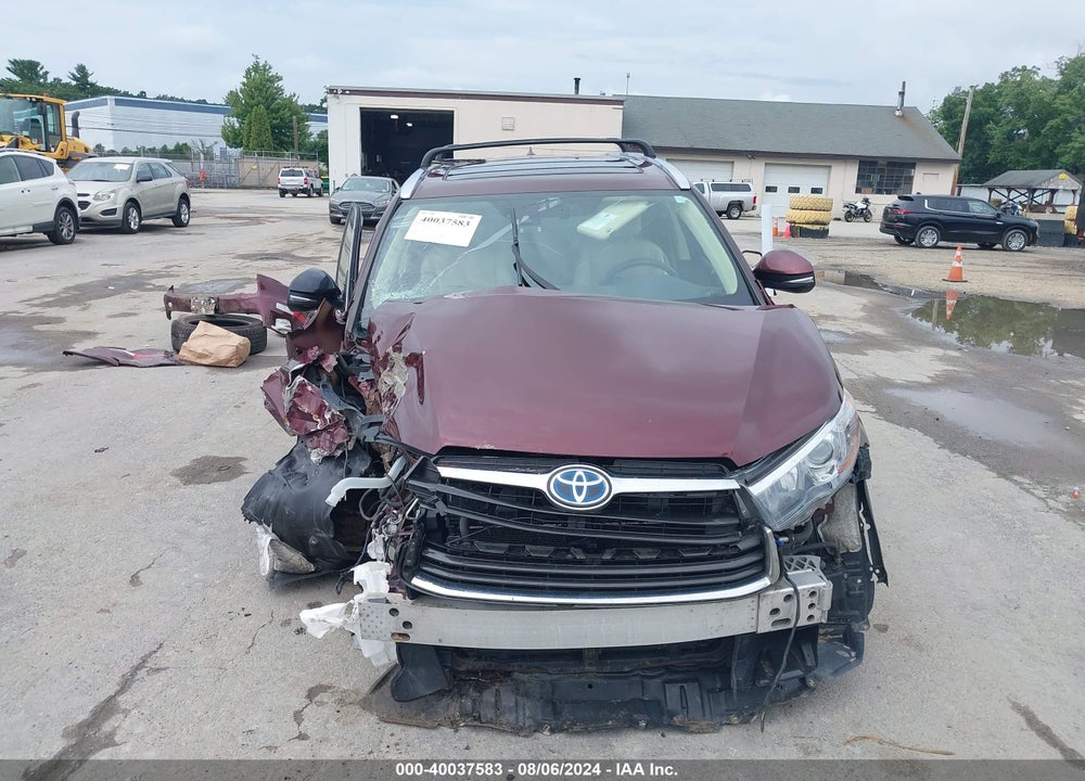 2016 TOYOTA HIGHLANDER HYBRID LIMITED PLATINUM V6 VIN: 5TDDCRFH5GS015434