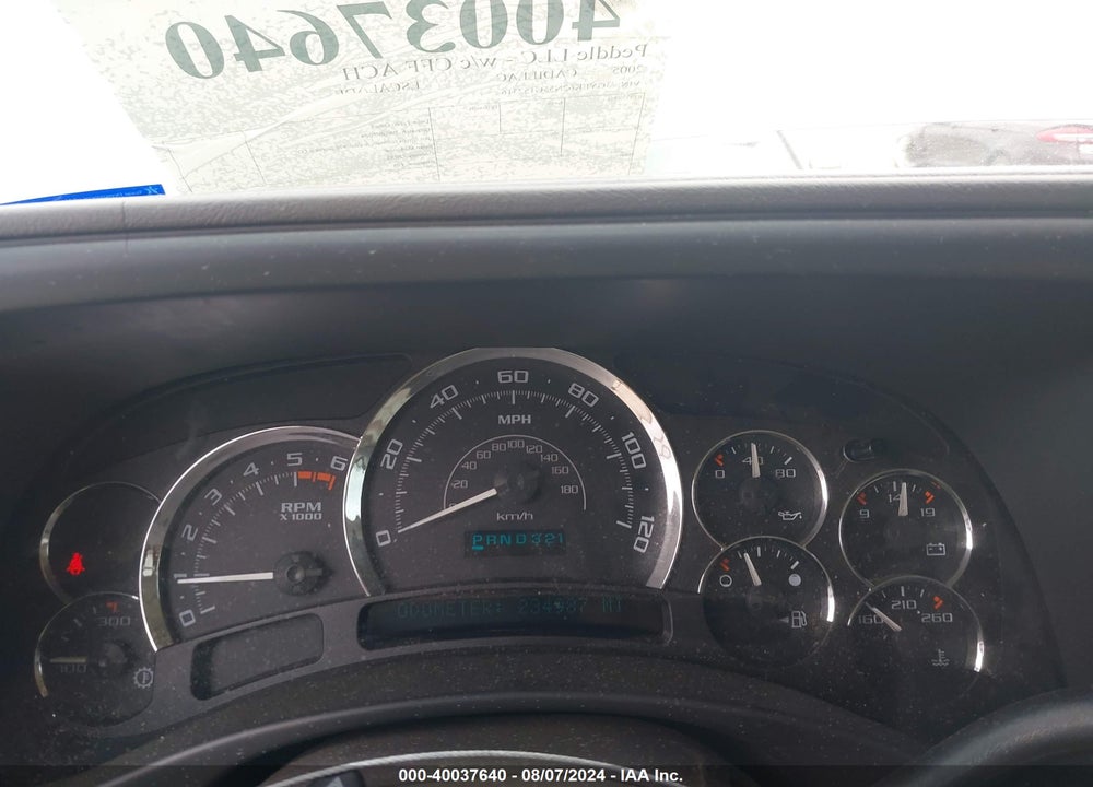 2005 CADILLAC ESCALADE EXT STANDARD VIN: 3GYEK62N55G152316