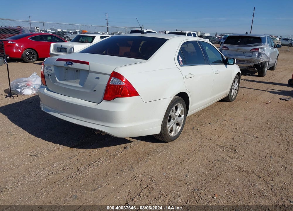 2012 FORD FUSION SE VIN: 3FAHP0HA9CR320083