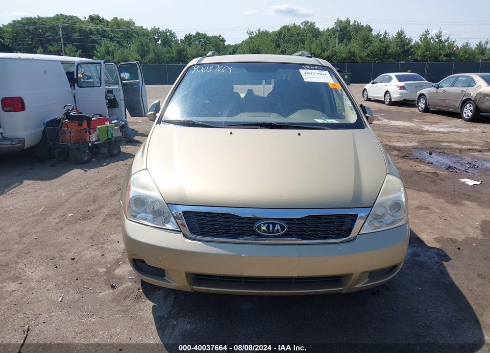 2011 KIA SEDONA LX VIN: KNDMG4C74B6388377