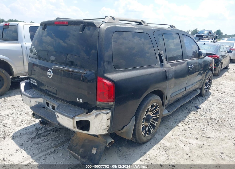 2004 NISSAN PATHFINDER ARMADA LE VIN: 5N1AA08B44N740954