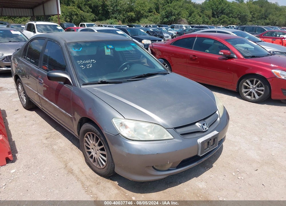 2005 HONDA CIVIC LX VIN: 2HGES16525H560079