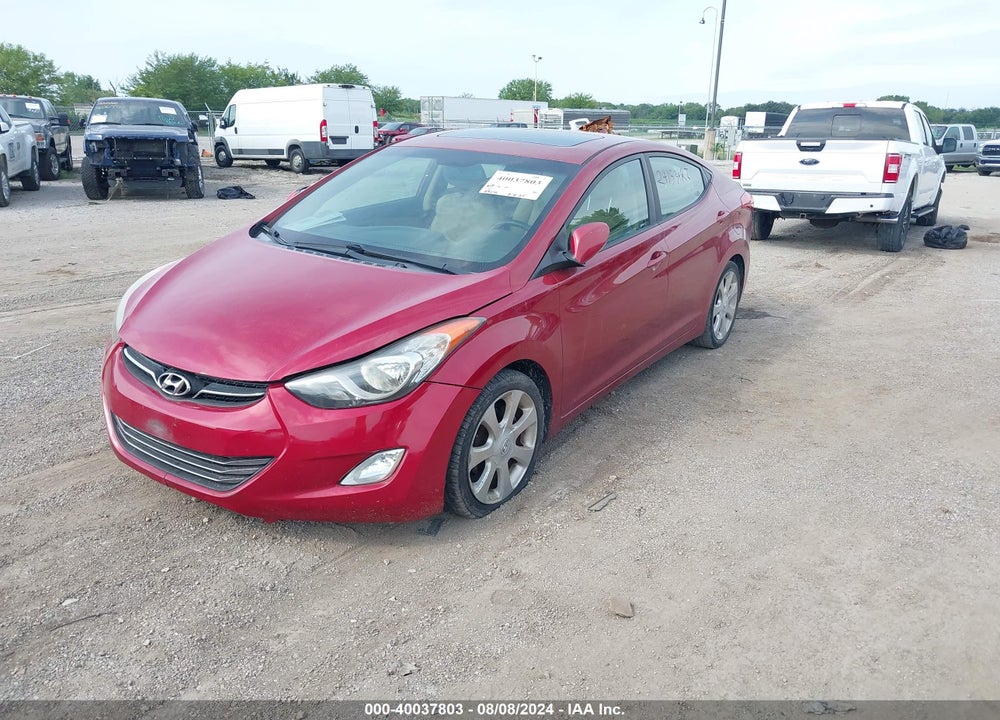 2011 HYUNDAI ELANTRA LIMITED (ULSAN PLANT) VIN: KMHDH4AE9BU135853