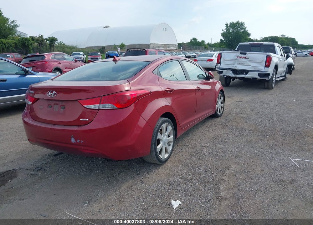 2011 HYUNDAI ELANTRA LIMITED (ULSAN PLANT) VIN: KMHDH4AE9BU135853