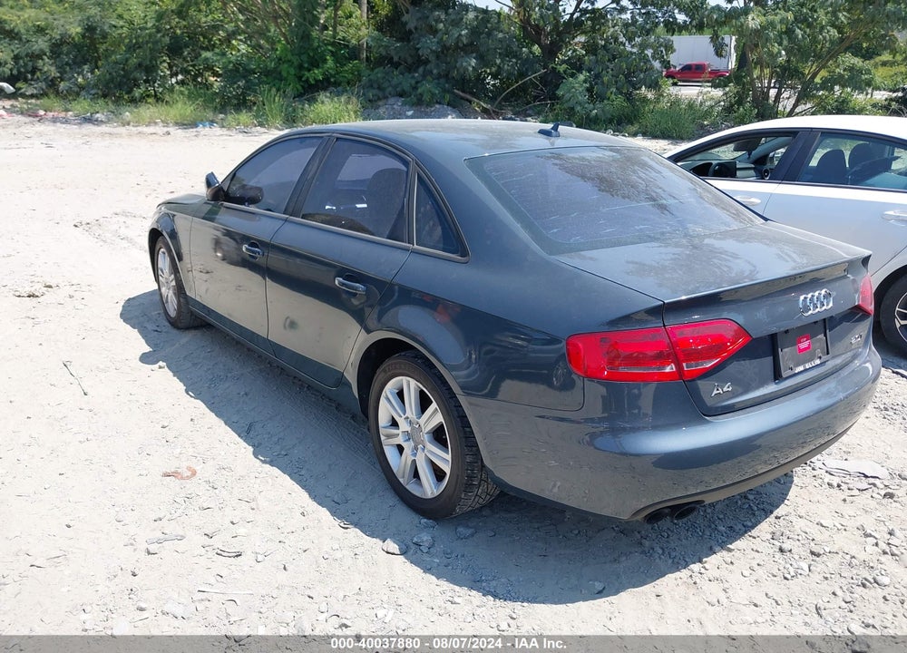 2010 AUDI A4 2.0T PREMIUM VIN: WAUAFAFL8AN023358