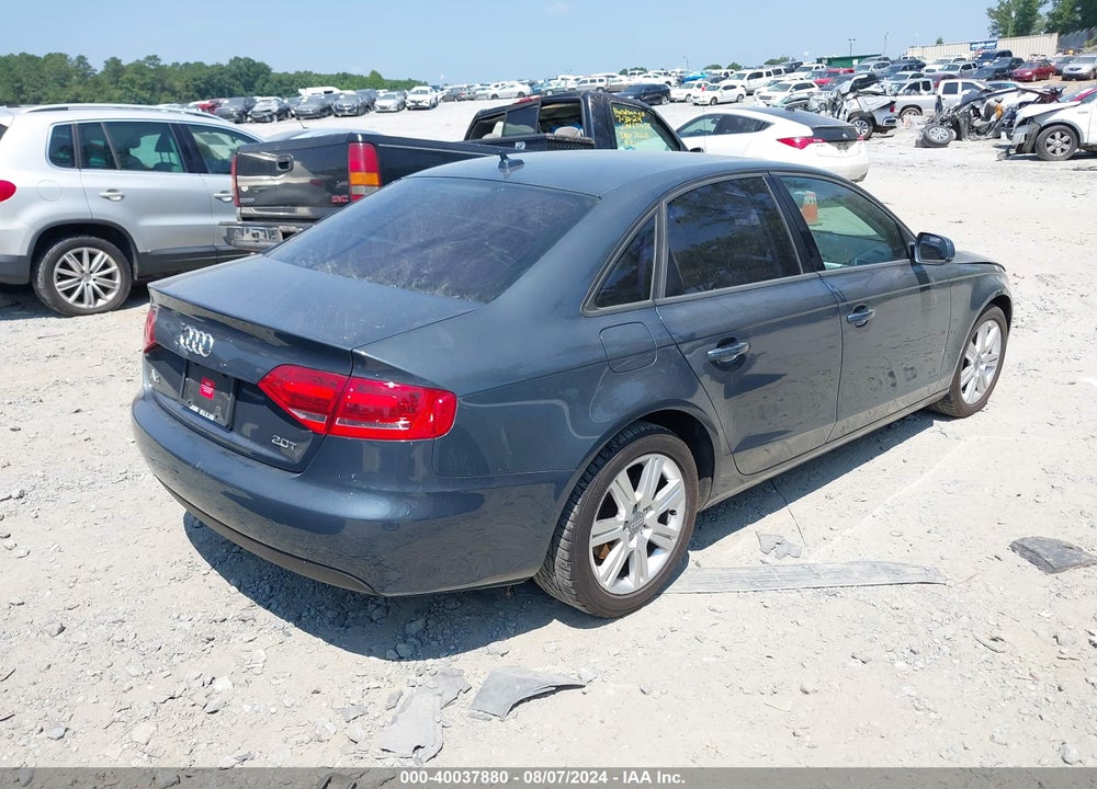 2010 AUDI A4 2.0T PREMIUM VIN: WAUAFAFL8AN023358