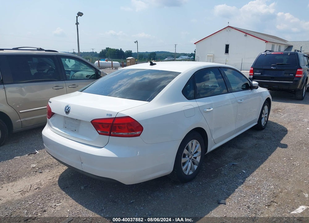 2014 VOLKSWAGEN PASSAT 1.8T WOLFSBURG EDITION VIN: 1VWAT7A37EC107062
