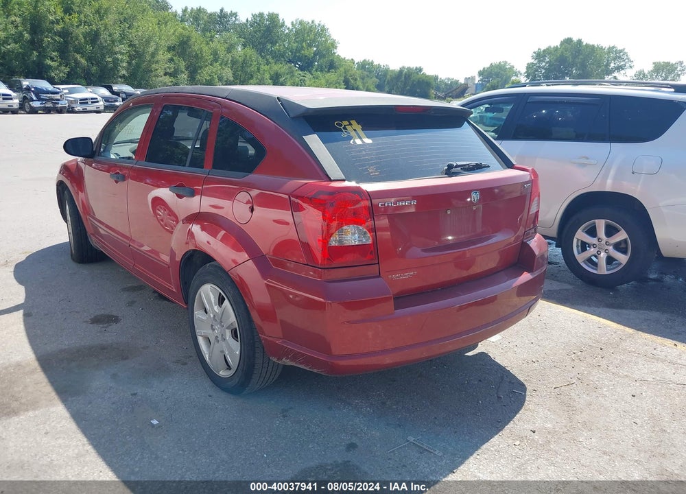 2007 DODGE CALIBER SXT VIN: 1B3HB48B17D543808