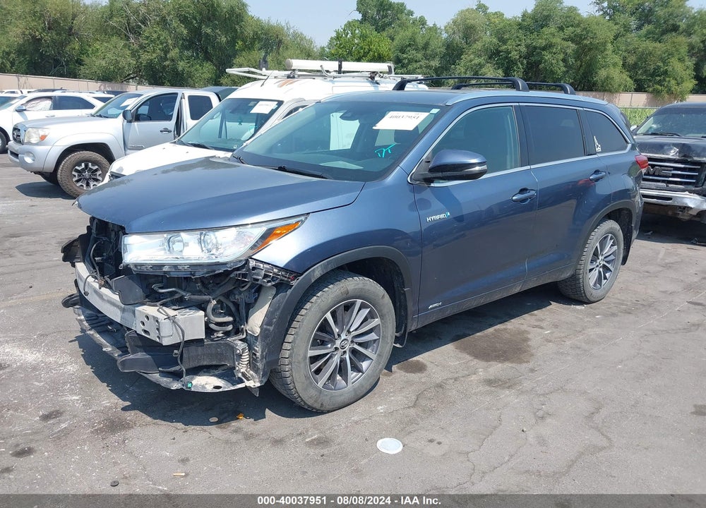 2017 TOYOTA HIGHLANDER HYBRID XLE VIN: 5TDJGRFH2HS022558