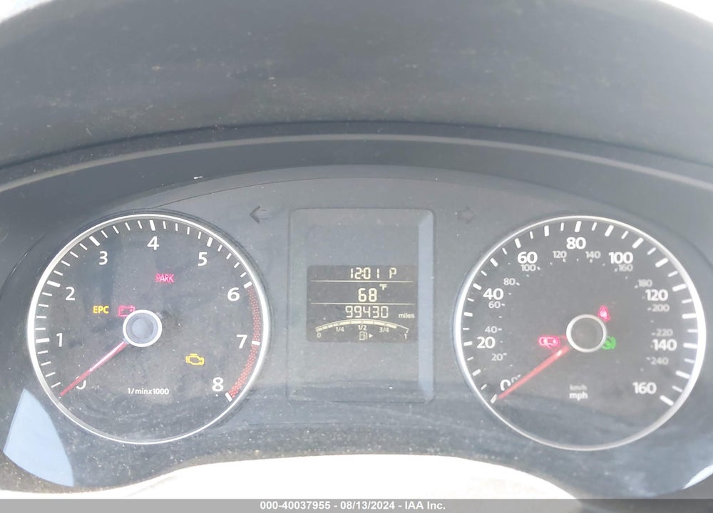 2012 VOLKSWAGEN JETTA 2.5L SE VIN: 3VWDP7AJ8CM026065
