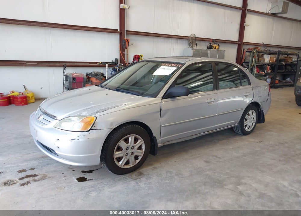 2003 HONDA CIVIC EX VIN: 1HGES26783L009789