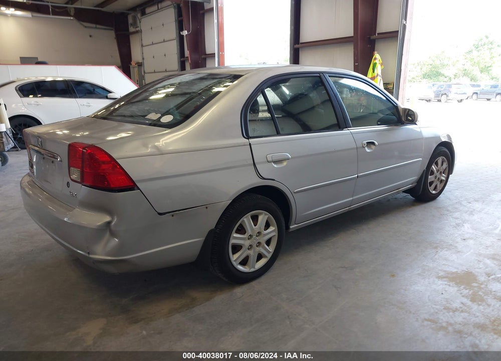 2003 HONDA CIVIC EX VIN: 1HGES26783L009789