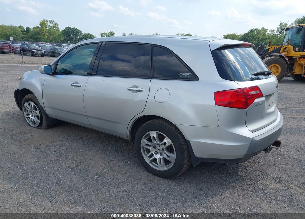 2009 ACURA MDX TECHNOLOGY PACKAGE VIN: 2HNYD28619H518875