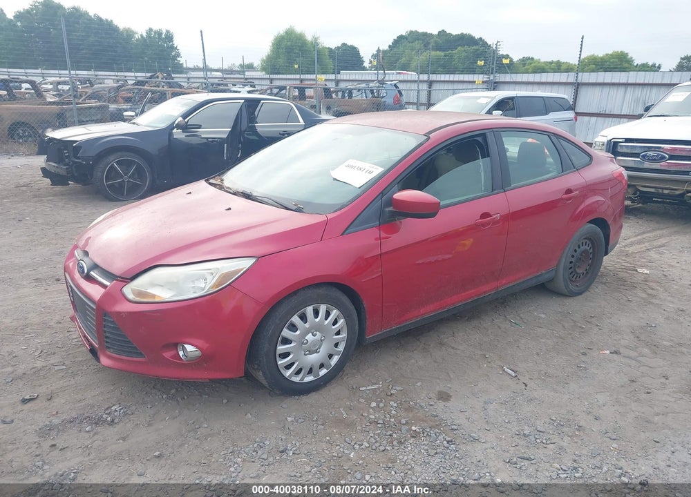 2012 FORD FOCUS SE VIN: 1FAHP3F29CL281958