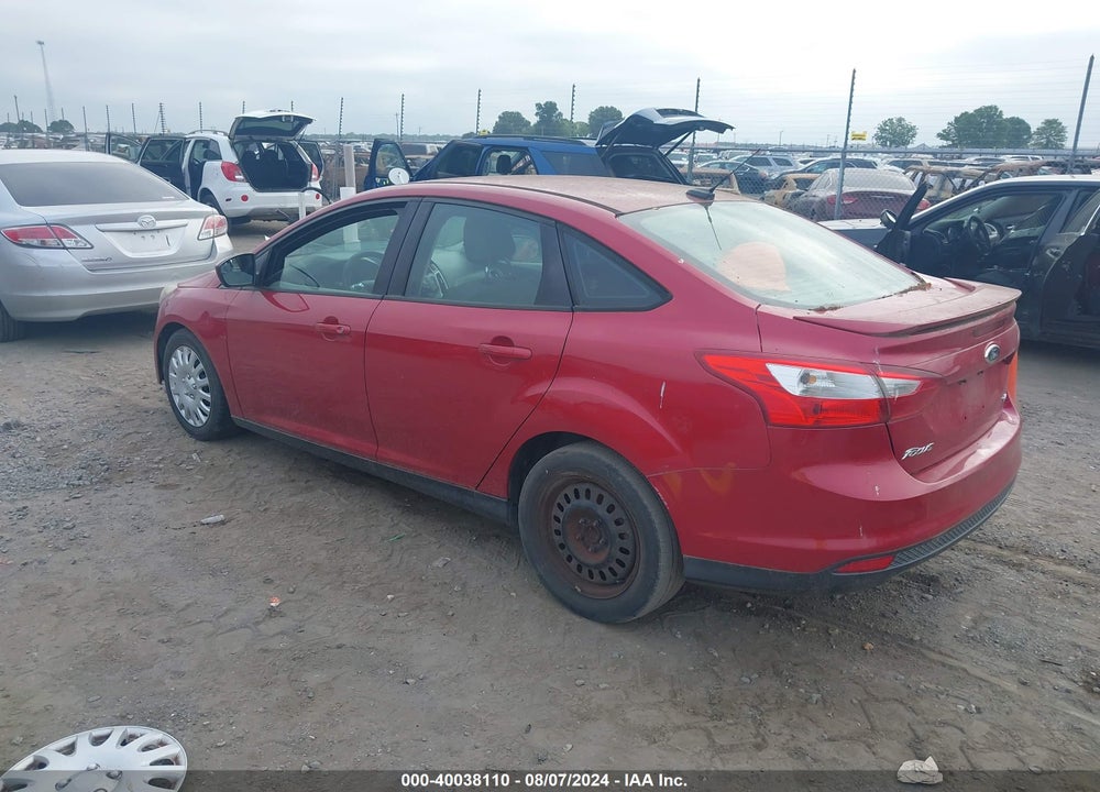 2012 FORD FOCUS SE VIN: 1FAHP3F29CL281958