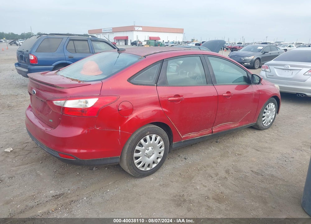 2012 FORD FOCUS SE VIN: 1FAHP3F29CL281958