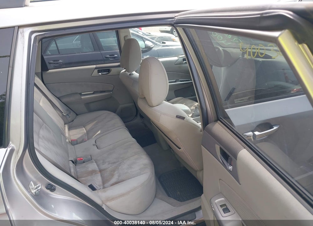 2009 SUBARU FORESTER 2.5X VIN: JF2SH63659G784265