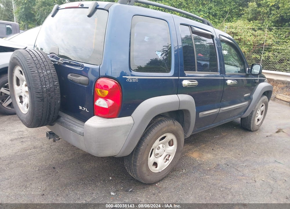 2004 JEEP LIBERTY SPORT VIN: 1J4GL48K94W284311