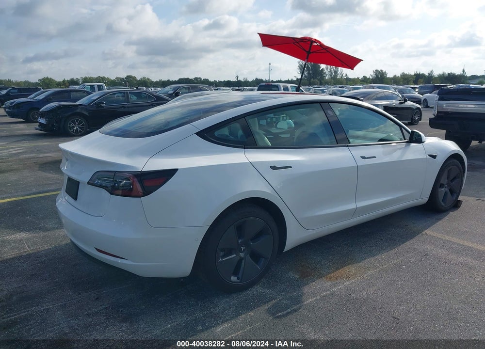 2021 TESLA MODEL 3 STANDARD RANGE PLUS REAR-WHEEL DRIVE VIN: 5YJ3E1EA7MF093273