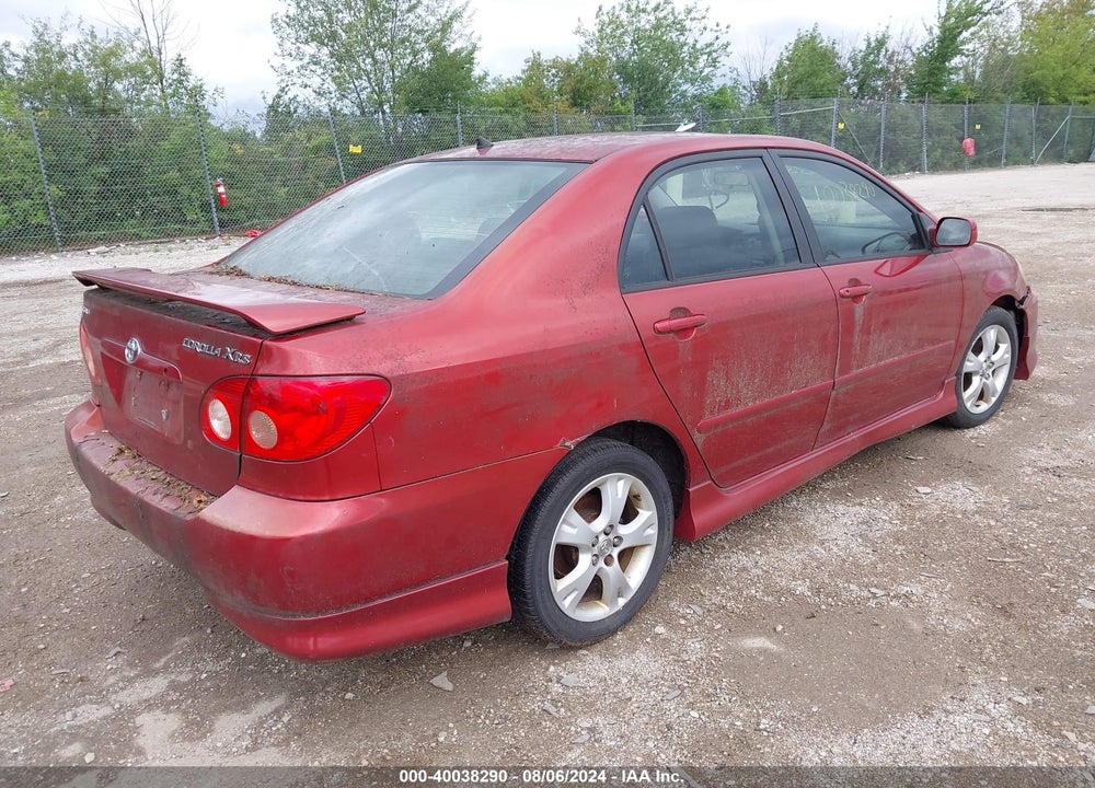 2005 TOYOTA COROLLA XRS VIN: 2T1BY32E15C506431