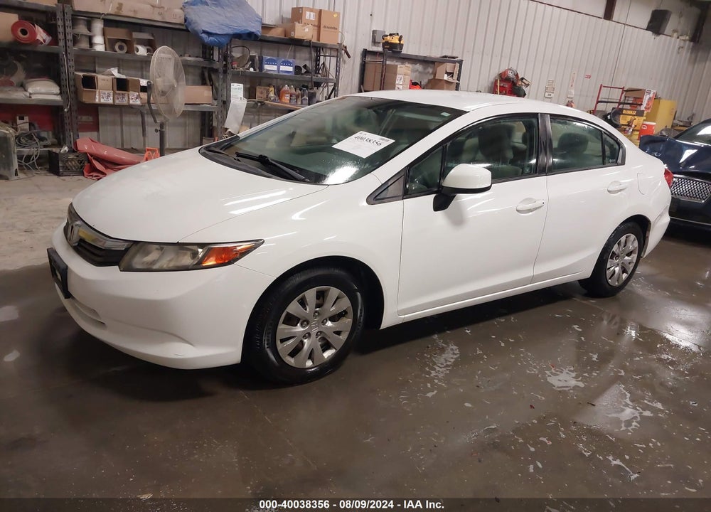 2012 HONDA CIVIC LX VIN: 2HGFB2F59CH328750