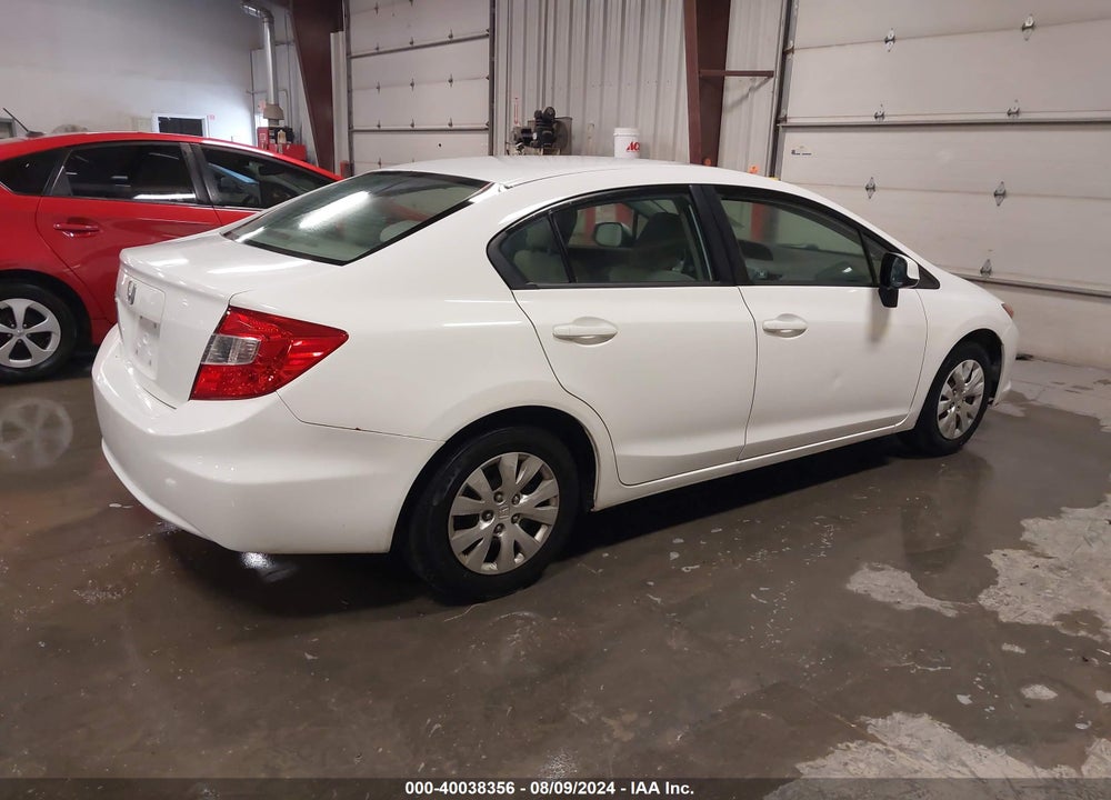 2012 HONDA CIVIC LX VIN: 2HGFB2F59CH328750