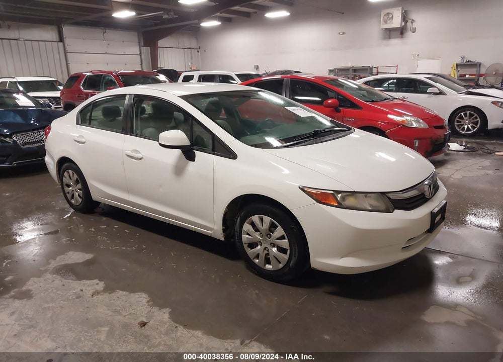 2012 HONDA CIVIC LX VIN: 2HGFB2F59CH328750
