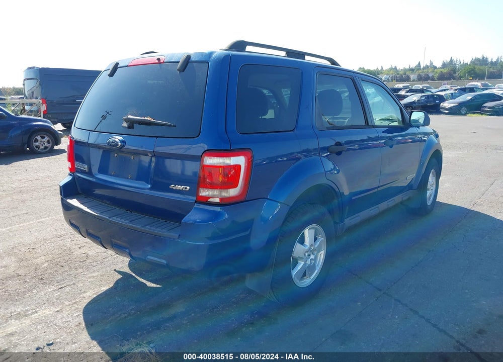 2008 FORD ESCAPE XLT VIN: 1FMCU93128KE00065