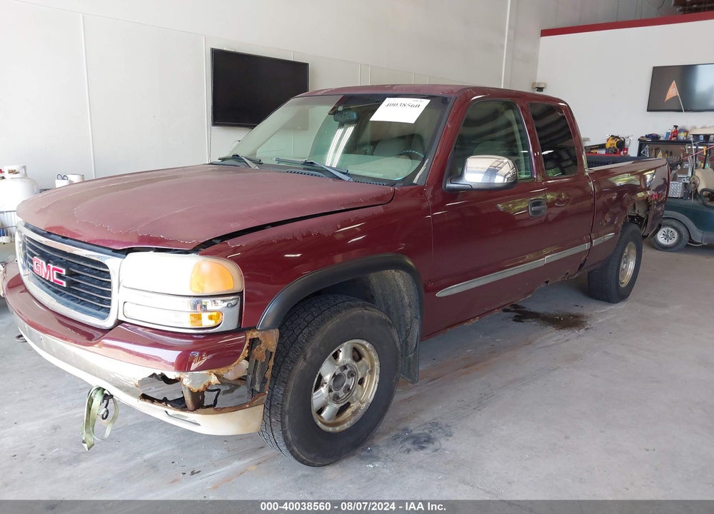 2002 GMC SIERRA 1500 SLE VIN: 1GTEK19TX2E220416