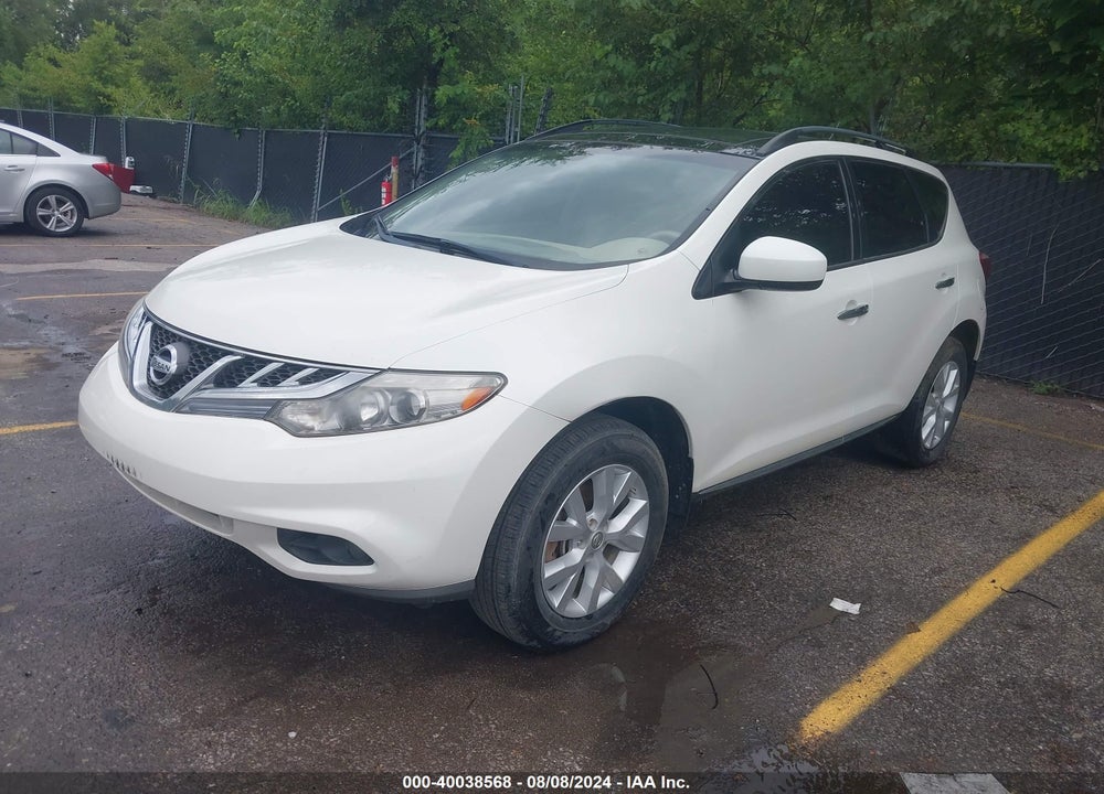 2013 NISSAN MURANO SL VIN: JN8AZ1MW4DW312425