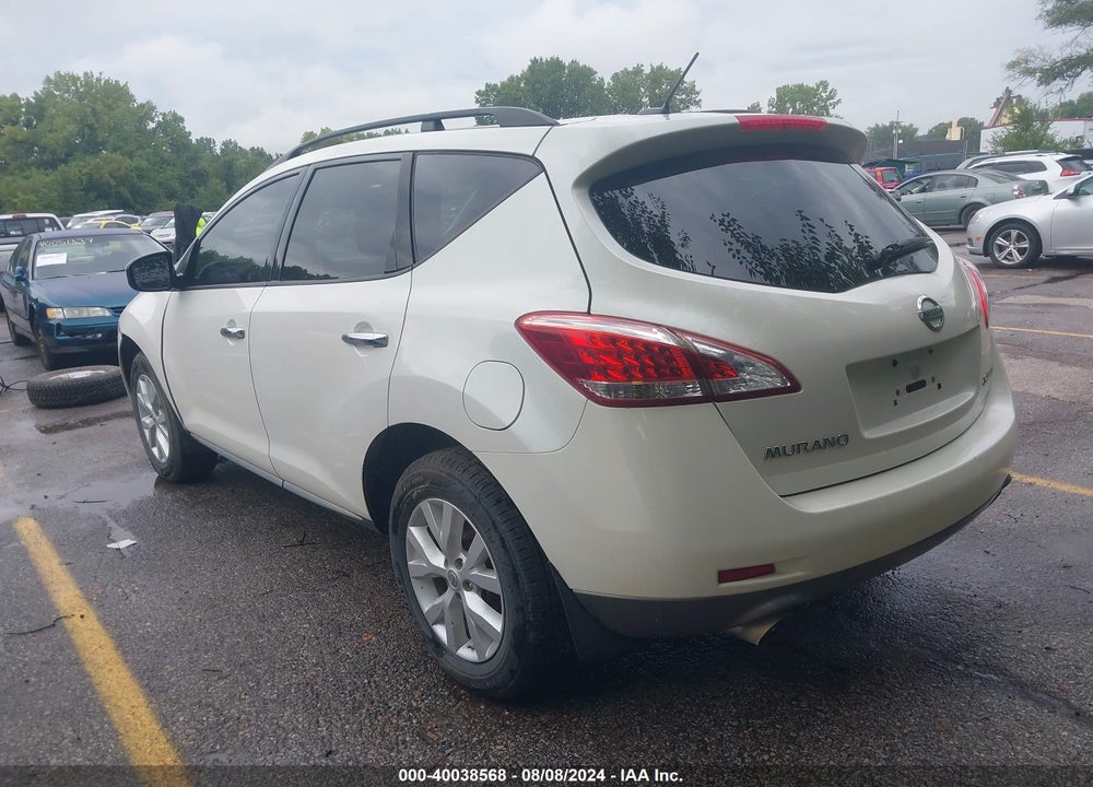 2013 NISSAN MURANO SL VIN: JN8AZ1MW4DW312425